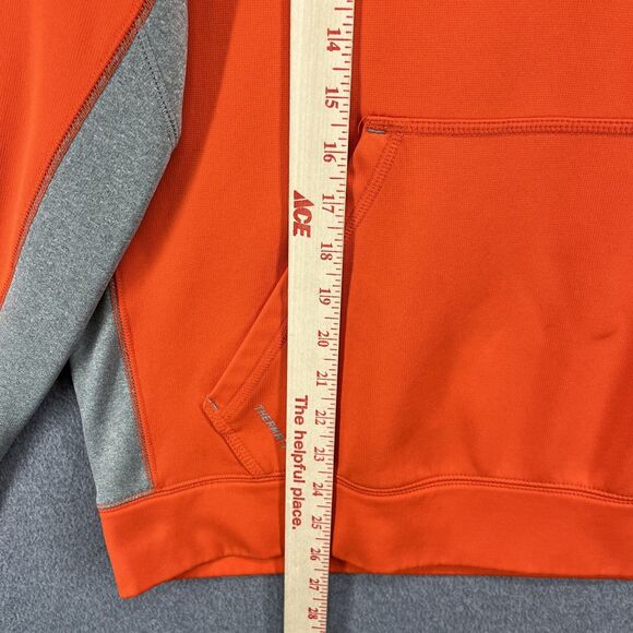 NIKE Therma Fit Hoodie Mens Medium Orange gray - Picture 10 of 16
